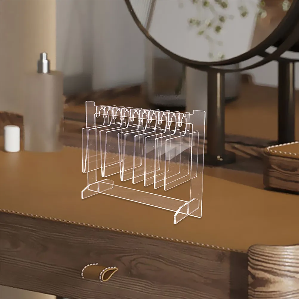 

2Sets Acrylic Nail Sample Display Board Clear Nail Art Color Organizer with Integrated Hanger for Manicure Studio Salon
