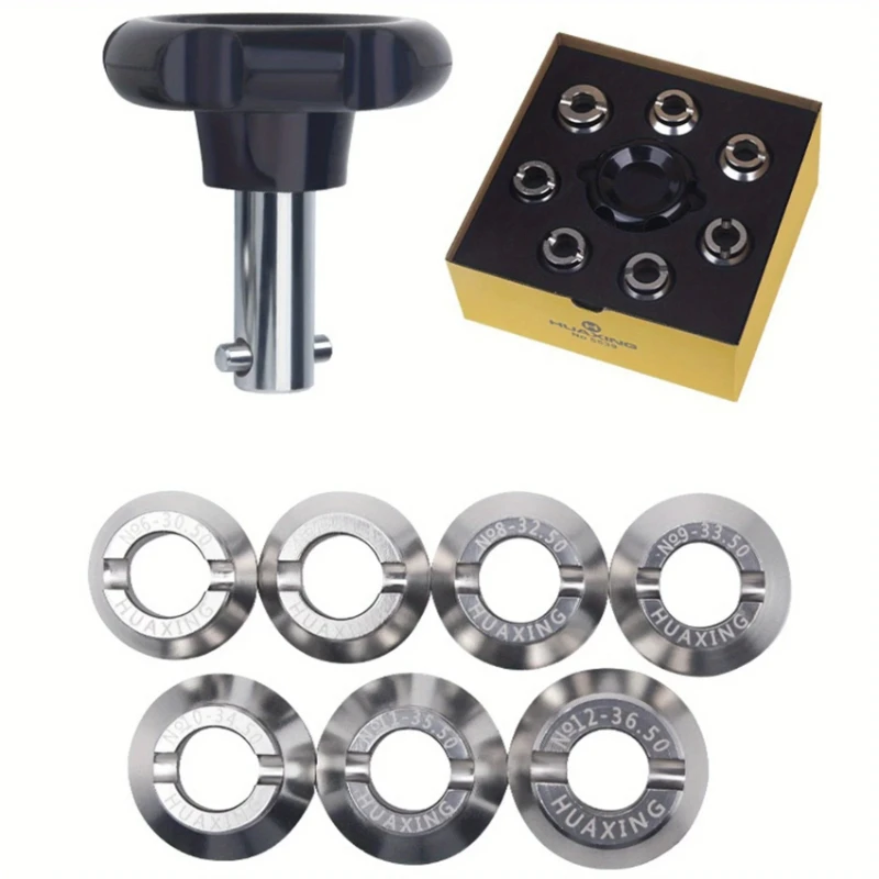 1Set 30.5mm-36.5mm Stainless Steel Watch Opener Watch Back Cover Opener Watch Repair Tool for Rolex Tudor