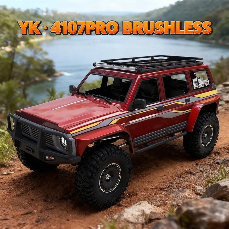 

YK4107PRO 1:10 Simulated Patrol RC Remote Control Brushless Four-Wheel Drive Differential Lock Climbing Vehicle Off-Road Vehicle