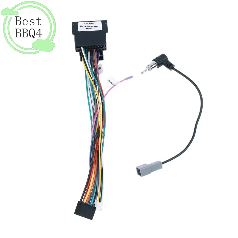 

(BBQ4)Car Radio Cable Power Wire Harness Connector HYC19 For Elantra Accent Azera I10 I20 I30 Ix55 Tucson Carens Picanto