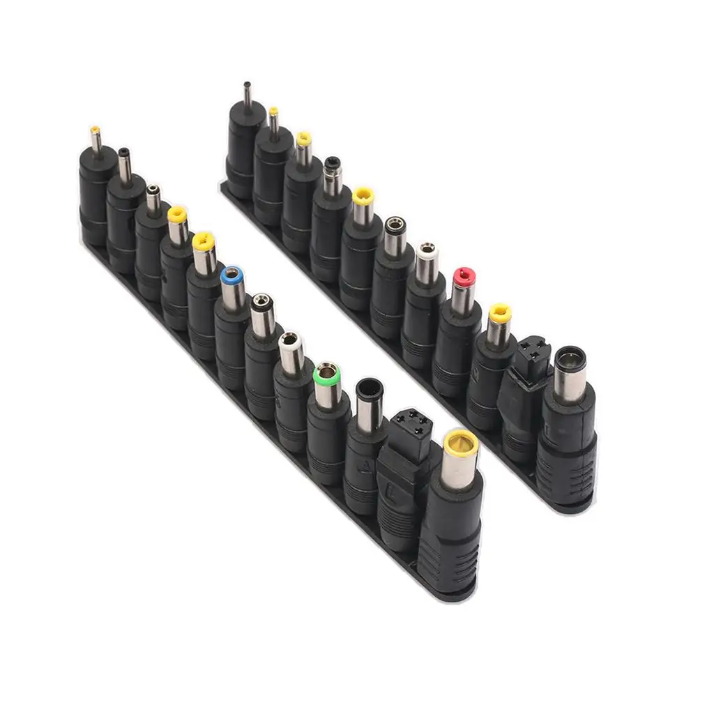 Universal 5.5x 2.1mm Female To Male DC 23 Multi Type Power Adapter Connector