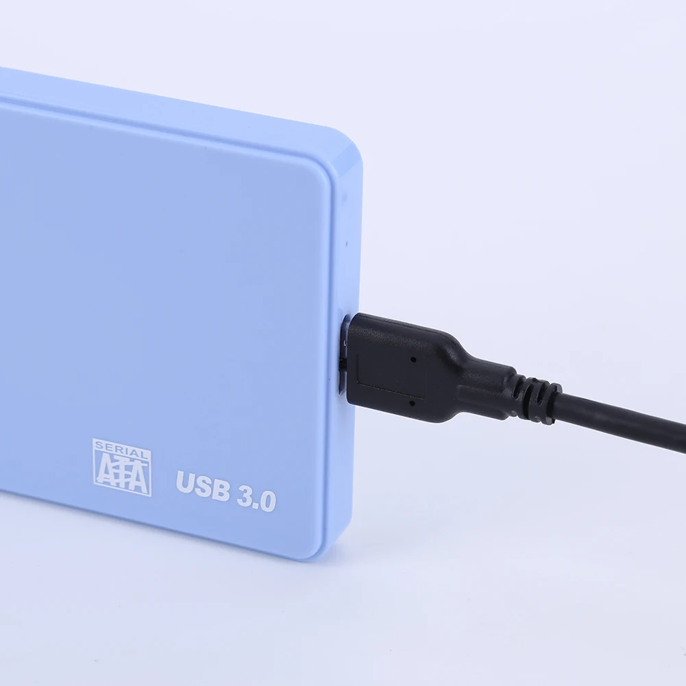 SATA to USB3.0 휴대용 HDD 외장 케이스 고속 2.5인치 모바일 하드 드라이브 케이스 (USB 케이블 포함, SSD 외장 스토리지용, 공구 불필요)