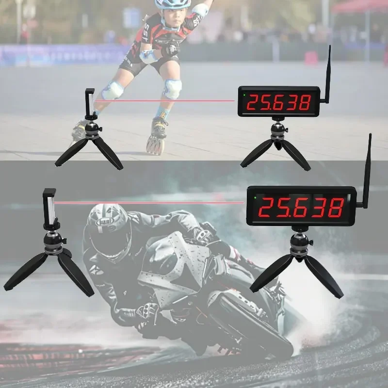 Multimode single run training wireless laser timer shuttle runner sprint lap track timing system race clock