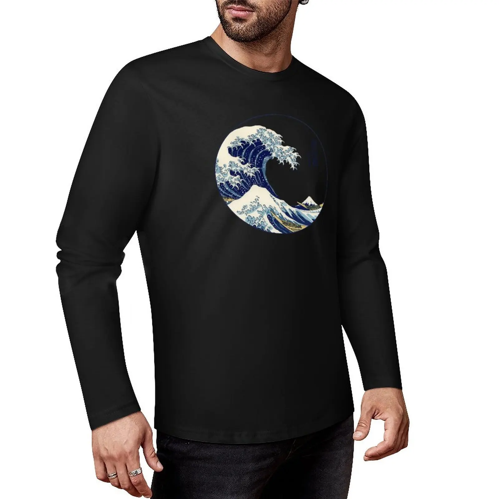 The Great Wave off Kanagawa Long T-Shirt Oversized t-shirt funny t shirts cute clothes oversized t shirt men