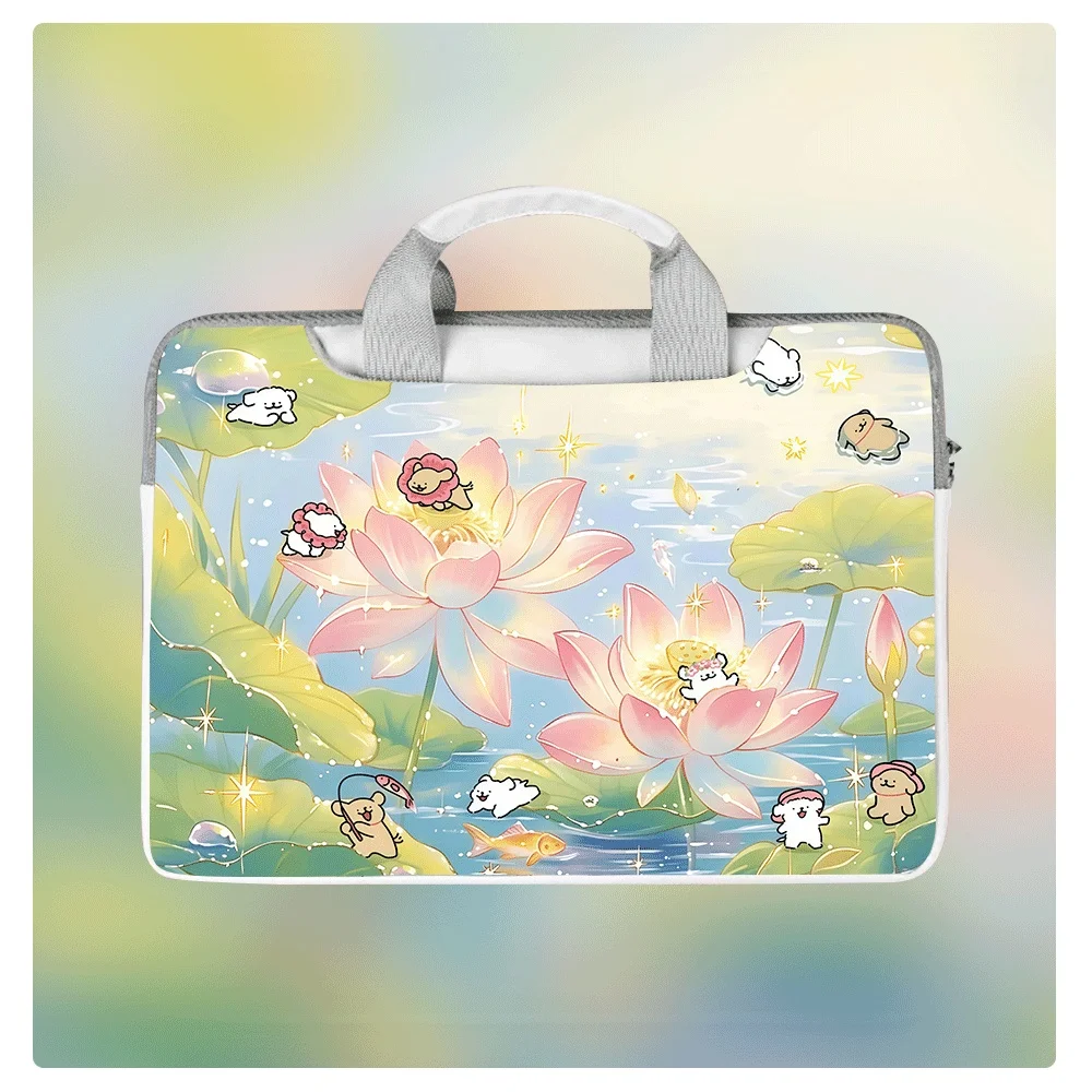 

Водонепроницаемый и ударопрочный защитный чехол для ноутбуков Apple и Dell (12-16 дюймов) с милым принтом щенка, большой емкости, из полиуретана