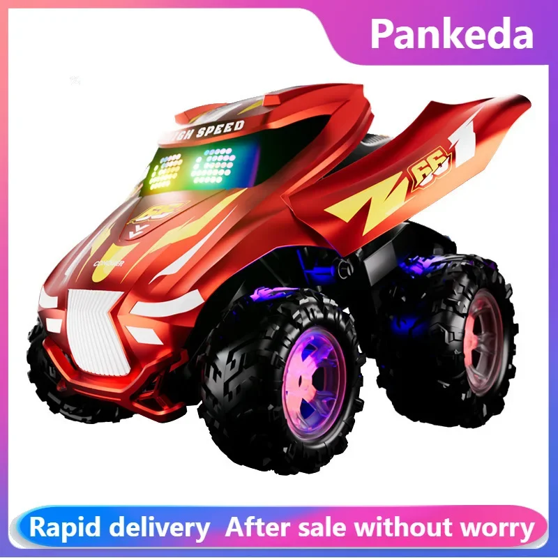 Mini RC Car Remote Control Stunt DancingCar Stand Upright Rotate Vehicle with Cool Lighting Music Toys for Children Boys Gifts