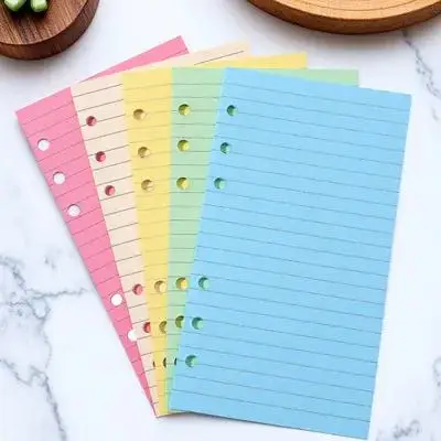 A6 Smooth Lined Loose Leaf Paper for 6-Hole Planners Refills Clean Writing Surface Notebook Filler Paper Diary