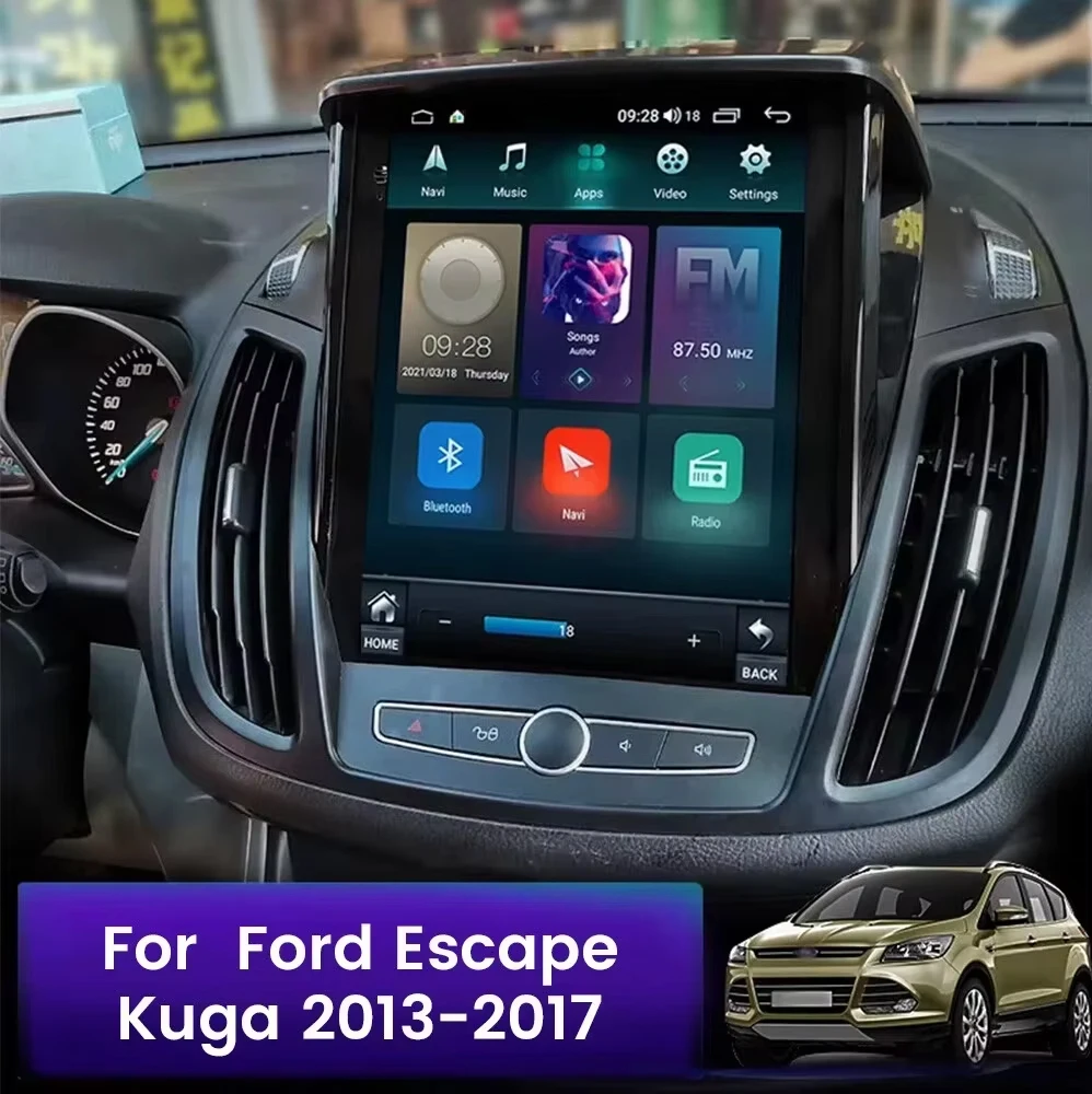 Android 9.7 Inch For Ford C-MAX Kuga 2 Escape 3 2012 - 2019 Car Radio Multimedia Auto Video Player Navigation GPS Carplay 4G DSP