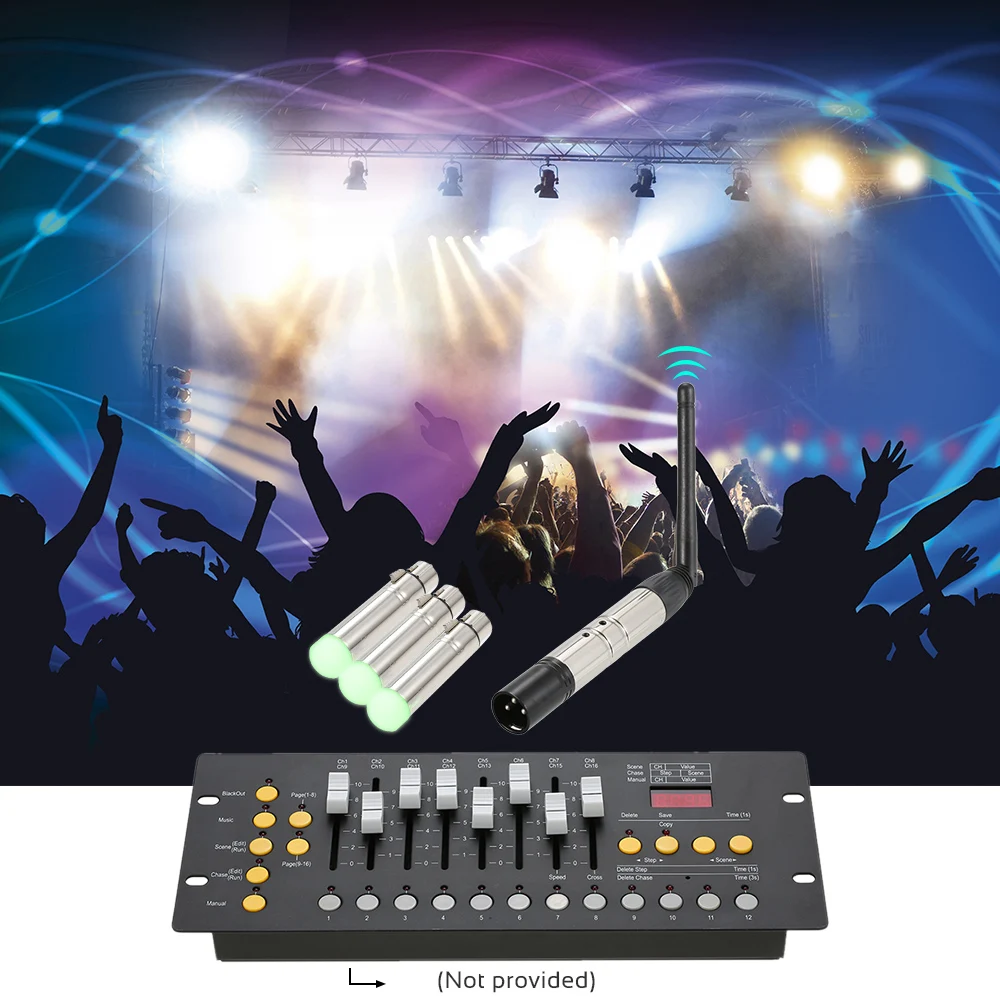 DMX512 4PCS Transmitter Receiver Kit Portable 2.4G ISM Wireless for Party DJ Show Club Disco KTV Stage Light Lighting Fixture