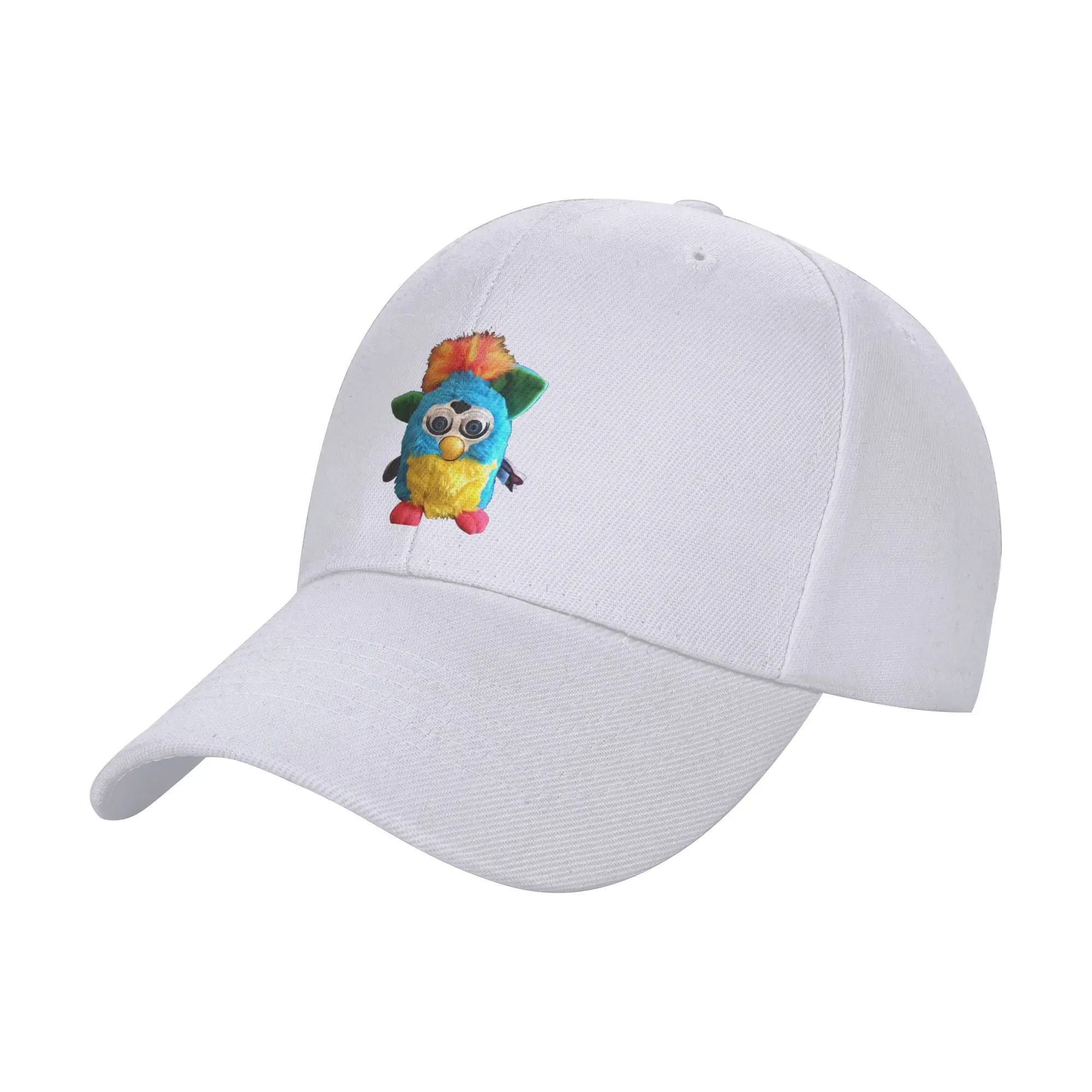 1998 Furby Tiger Electronics Rainbow Curved Brim Baseball Cap Couple Outfits Caps Women