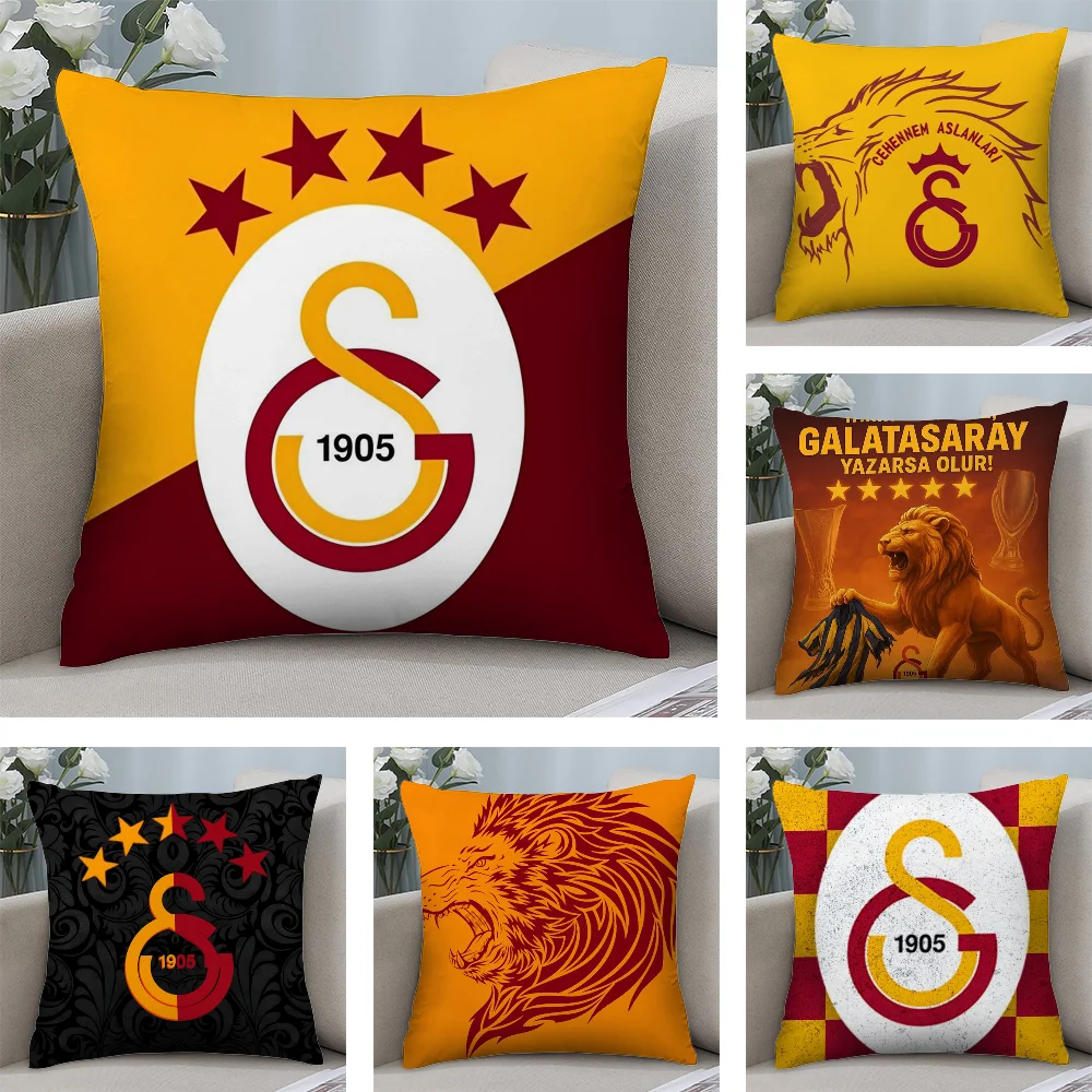 G-Galatasaray كيس وسادة قصير أريكة قطيفة ديكور هدية المنزل وسادة الطباعة على الوجهين