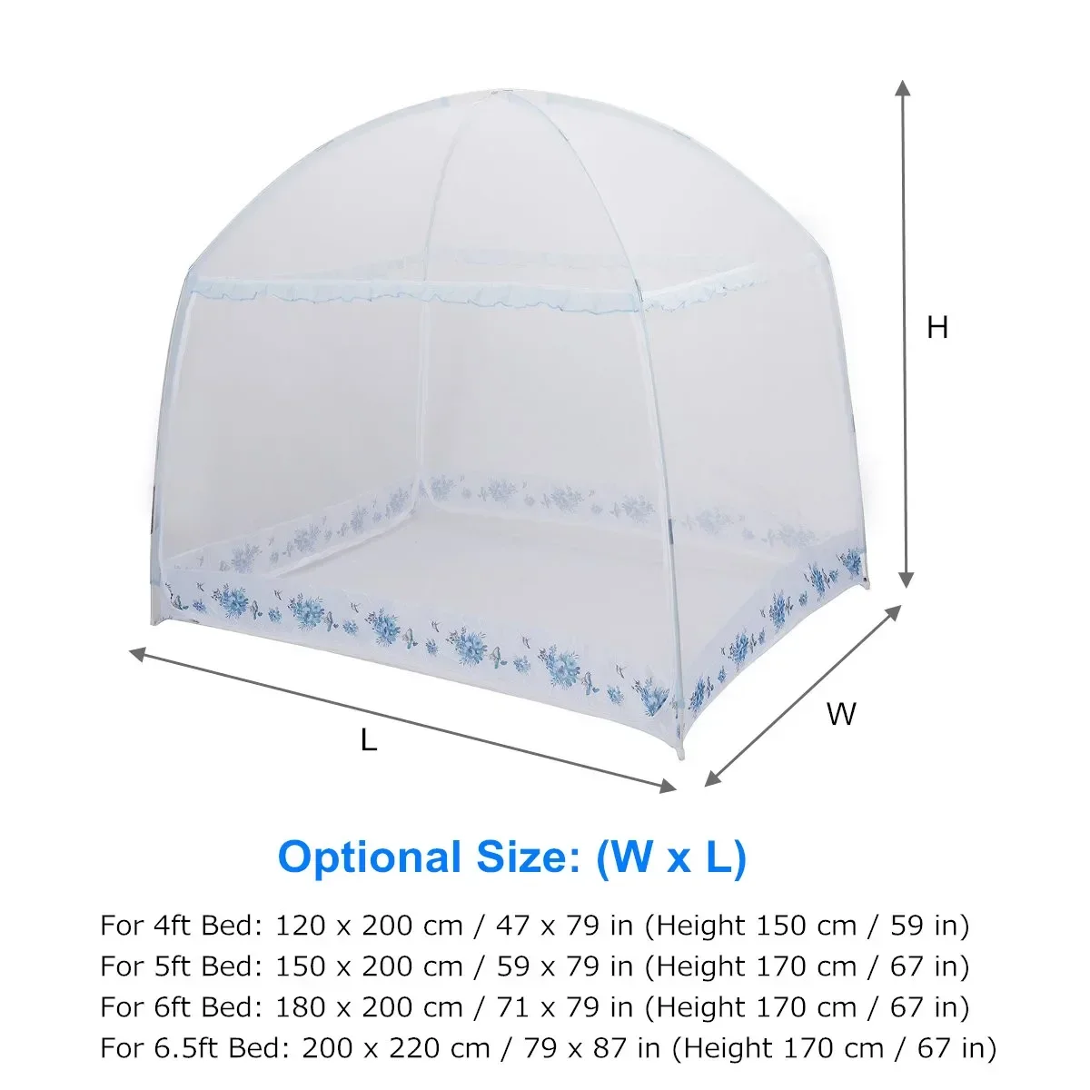 

Folding Three-door Yurt Mosquito Net For Bed Portable Insect Repellent Full Bottom Zipper Double Bed Canopy Camping Net Tents