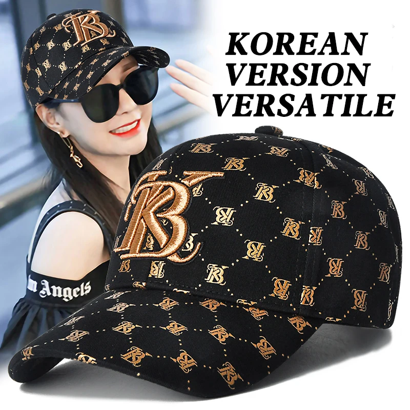 Embroidery baseball cap women new hat women\'s autumn and winter fashion joker versatile duck tongue cap