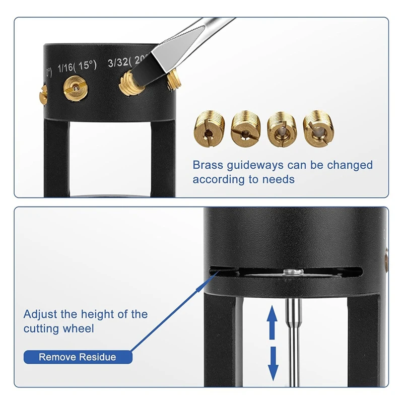 Afilador de aluminio caliente, herramienta de cabezal de amoladora de tungsteno, cabezal de amoladora de electrodos de tungsteno para soldadura TIG