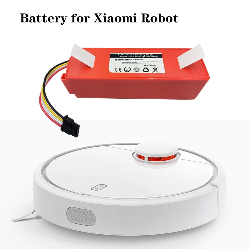 100% Original 4S2P 14.8V 6500mAh Robotic Vacuum Cleaner Replacement Battery For Xiaomi Roborock S55 S60 S65 S50 S5 MAX S6 Parts