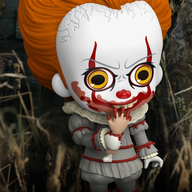 Original auf Lager Hottoys Cosbaby COSB684-COSB686 Pennywise It Film 11CM Charakter Modell Sammlung Chibiart Puppe Geschenke Spielzeug
