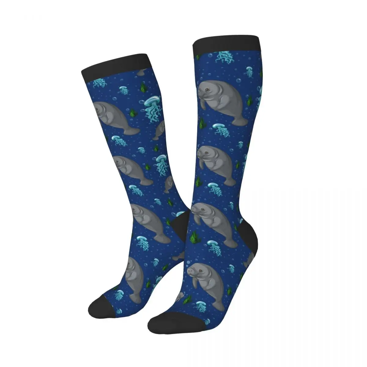 Unisex Socks Seagrass Ocean Seal Casual Socks Harajuku Business Long Socks