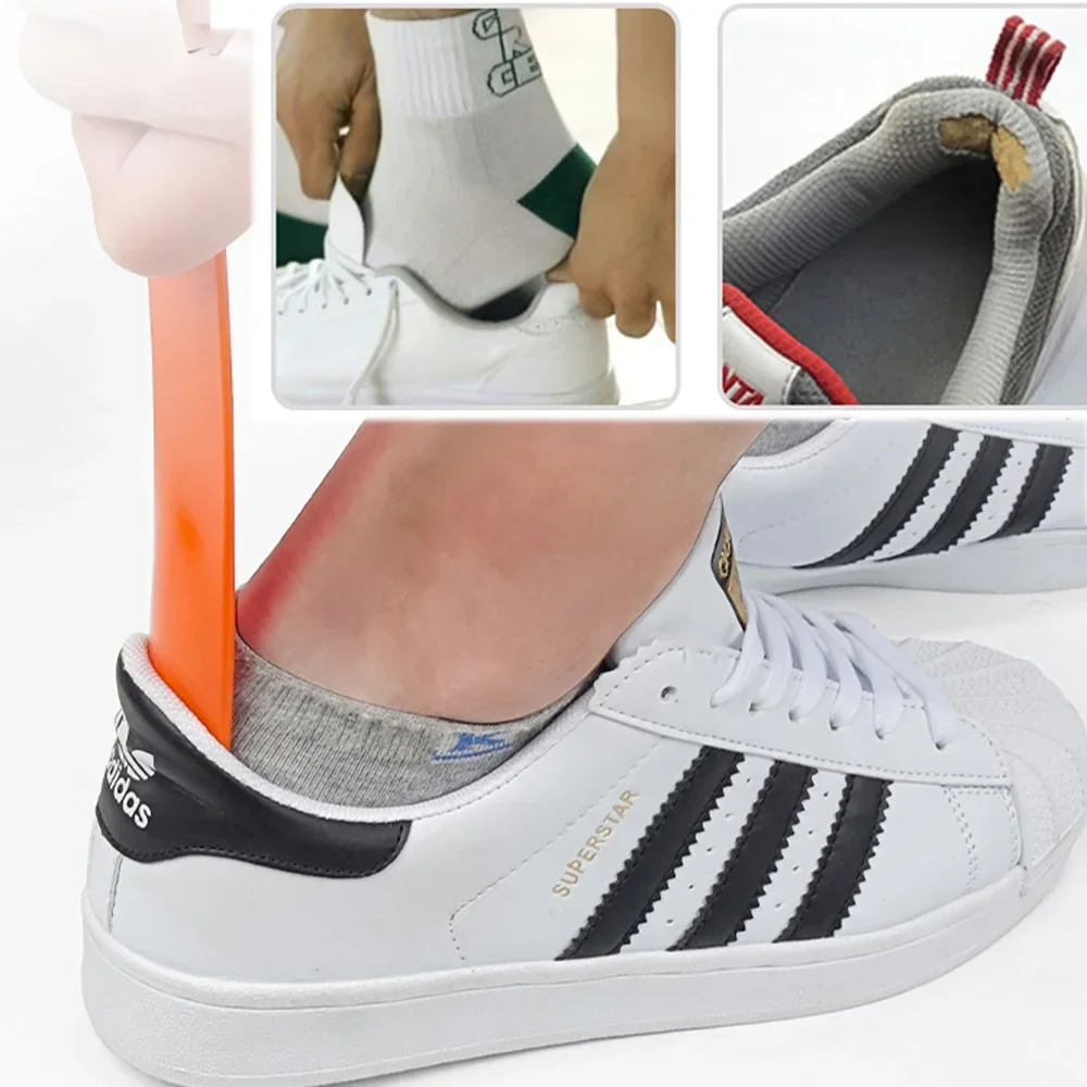 Shoe Horns Professional Plastic Plastick Shoe Horn Spoon Shape Shoehorn Shoe Lifter Flexible Sturdy Slip Lifter Shoes Accessorie