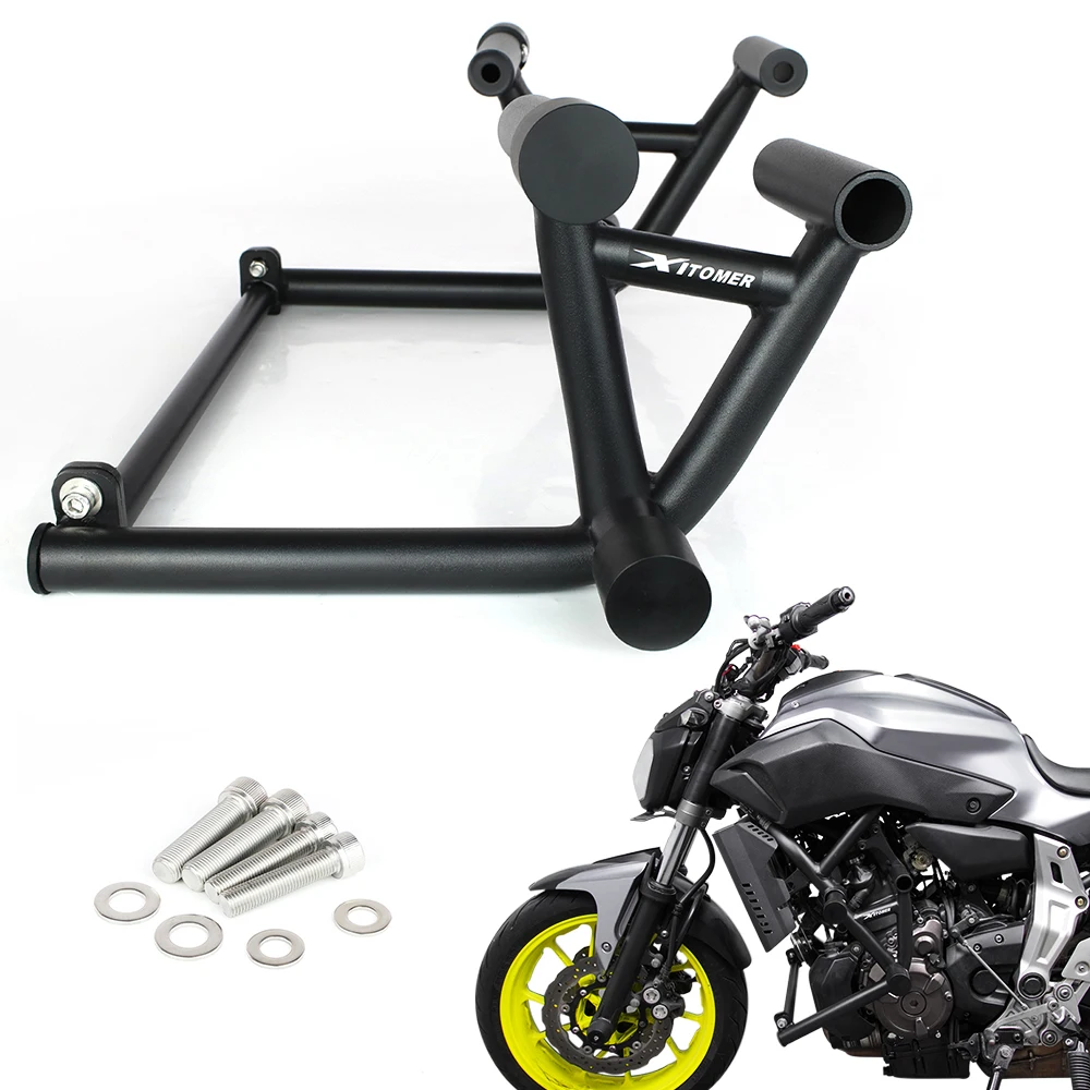 

For Yamaha FZ-07 MT-07 2014-2024 XSR700 2015-2024 Motorcycle Engine Highway Guard Crash Bar Stunt Cage Bumper Frame Protector