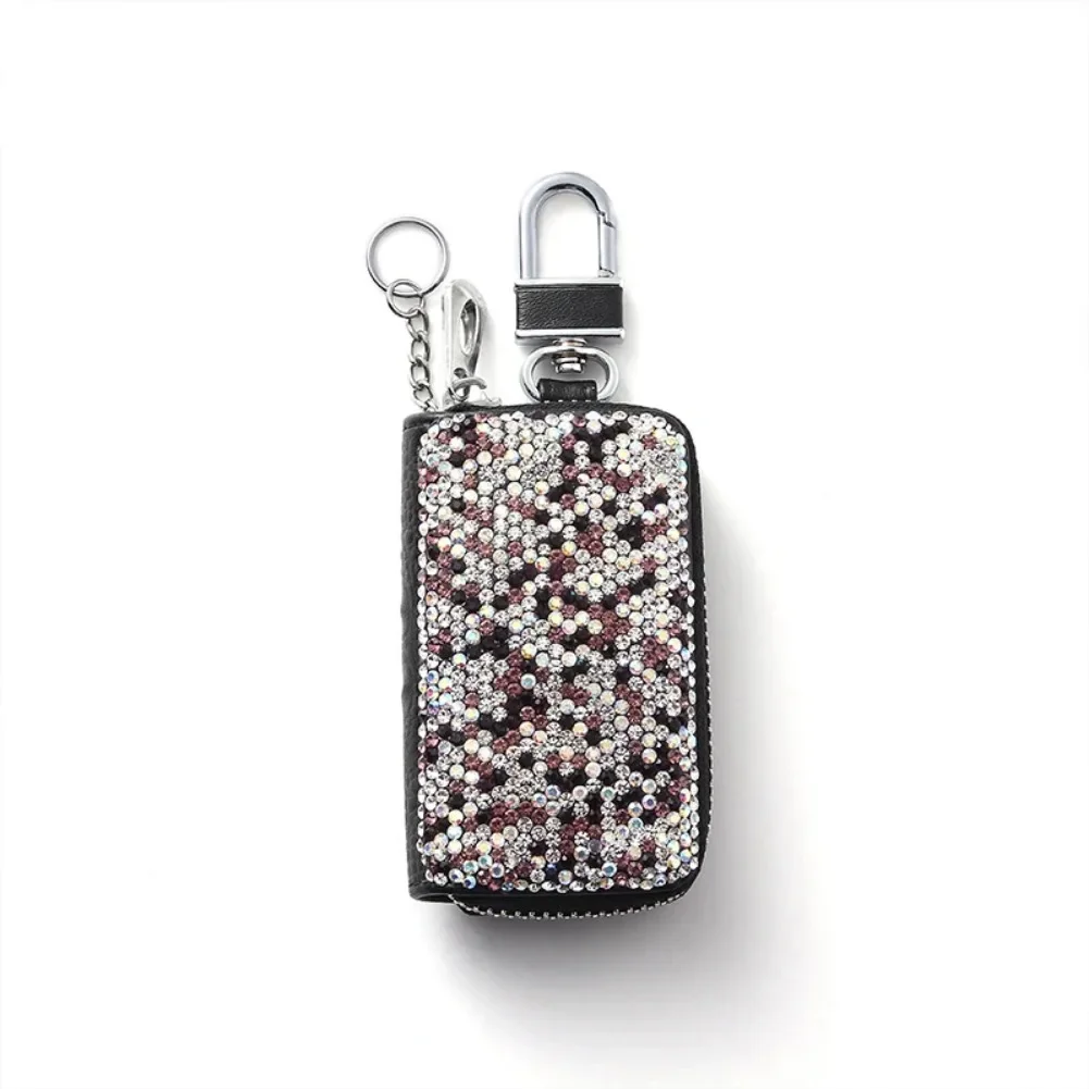 Schönes Leder-Autoschlüssel-Etui mit Kristallen für Audi BMW Honda Nissan Suzuki Volvo Mazda Kia Großartiges Geschenk