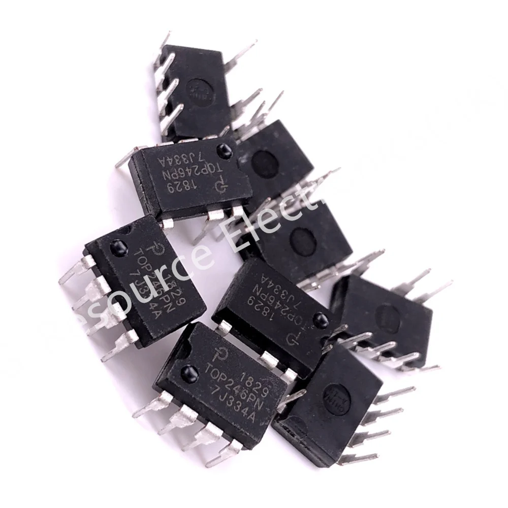 (10pcs) TOP246PN DIP-7 TOP246 TOPSwitch-GX Family Extended Power Integrated Off-line Switcher for Electronics