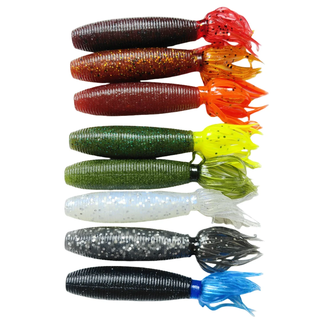 MUKUN Fat Ika Weicher Angelköder 95 mm 10 g 4 Teile/beutel Easy Shiner Shad Bait Silikon Swimbait für Barsch Black Bass Zander Pesca – Detail 5