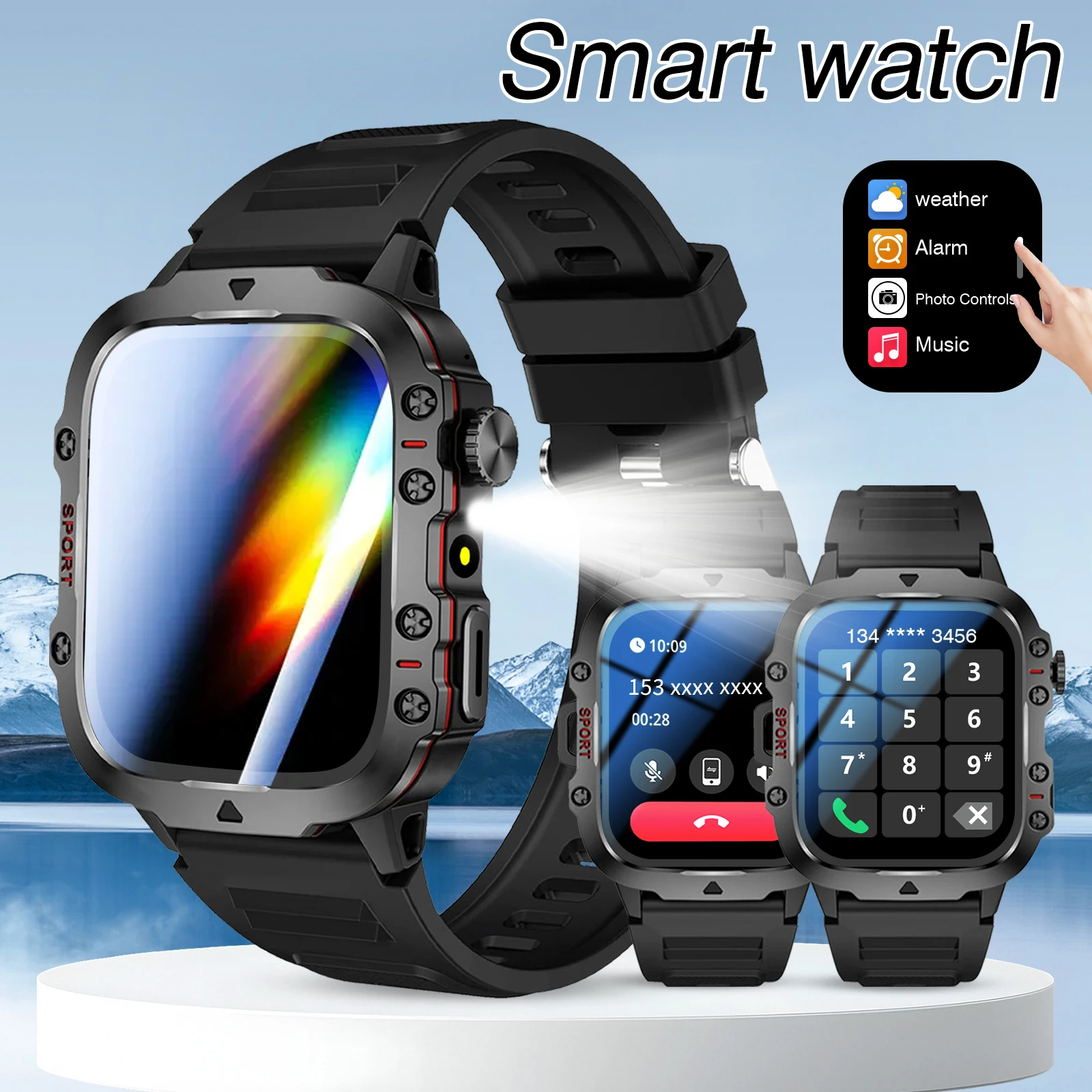 Новые умные часы 2025 года с функцией сообщений о вызове, спортивным шагомером и мониторингом здоровья