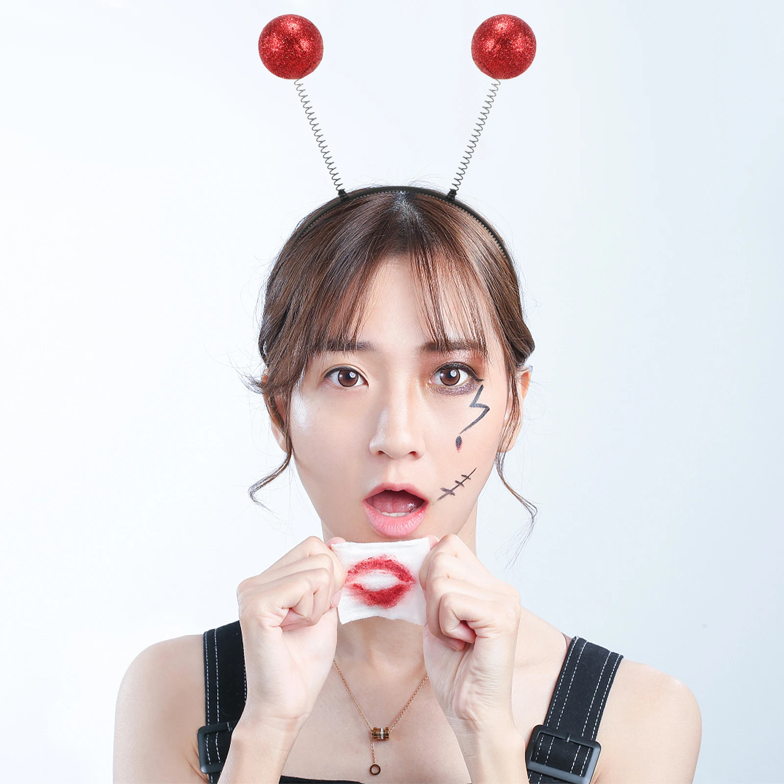 

6 Pcs Earphone Foam Ball Headband Child Headphone Party Headdress Christmas Hair Hoop