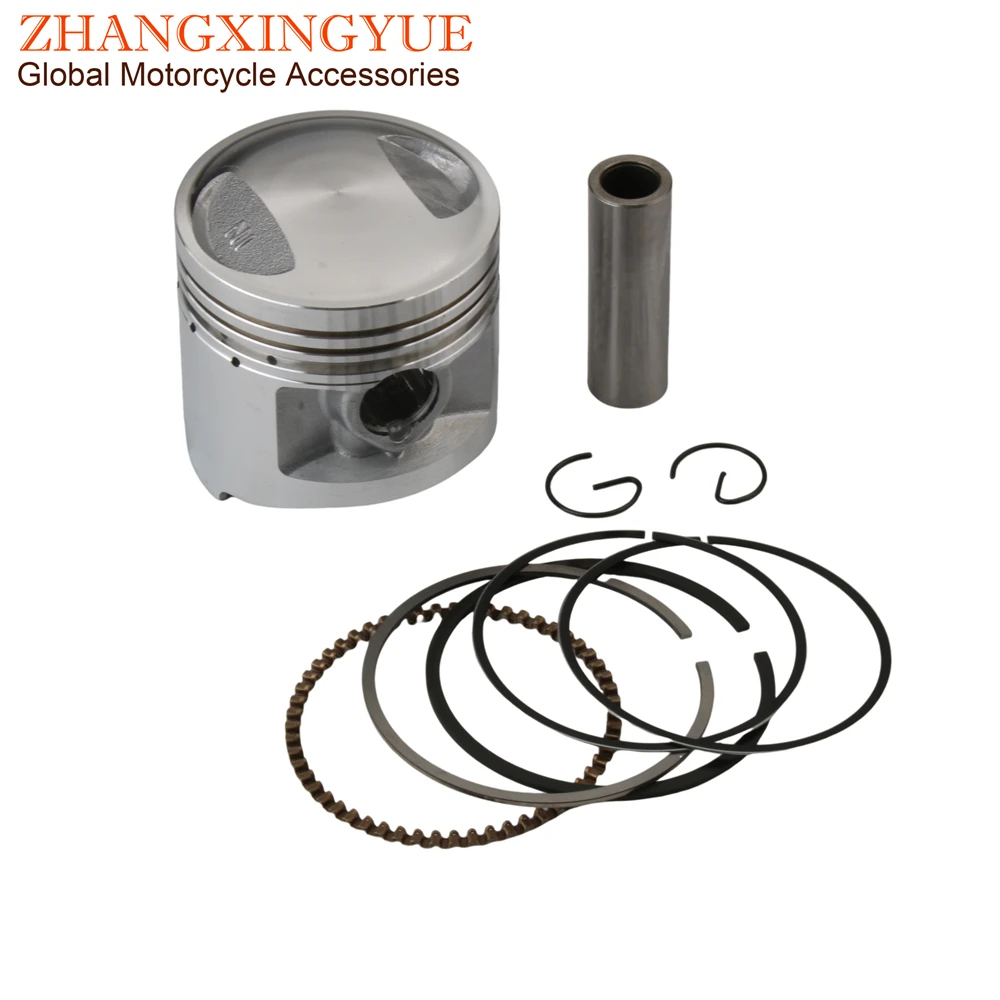 Motorcycle 56.5mm Piston Kit For Honda CG125 XL125 CB125S CB125J 13101-383-010 15mm