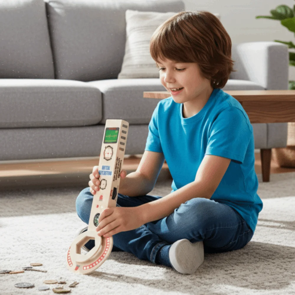 

High Sensitivity Metal Detector Toy 360° Scan Multifunctional Scientific Experiment Set Portable Professional