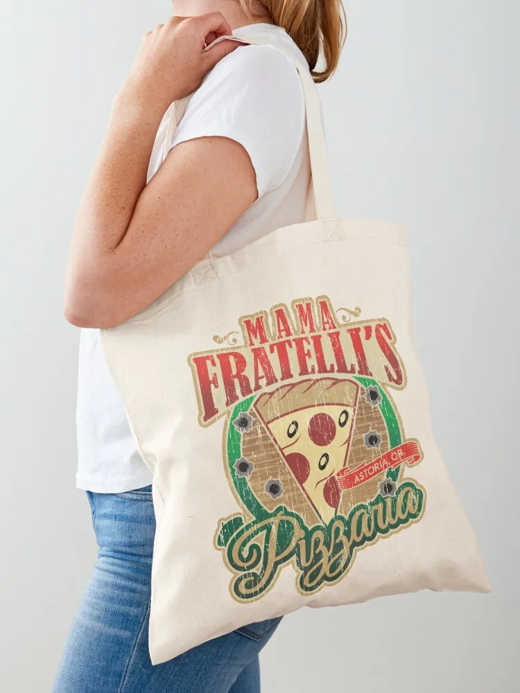 Bolsa tote da pizzaria Mama Fratelli para mulheres, bolsa ecológica, bolsa para presente