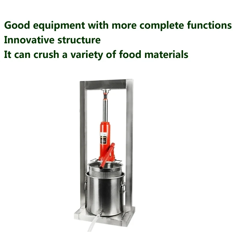 Prensa de vino autoelaborada de acero inoxidable 304, equipo de engrosamiento para el hogar, exprimidor de verduras y frutas, actualización de 11L y 20L