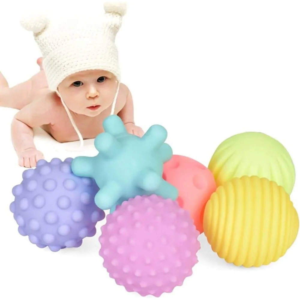 

Sensory Balls for Baby Sensory Baby Toys for Toddlers Easy Grape Soft Ball Gift Sets Montessori Toys for Babies Infant Gifts