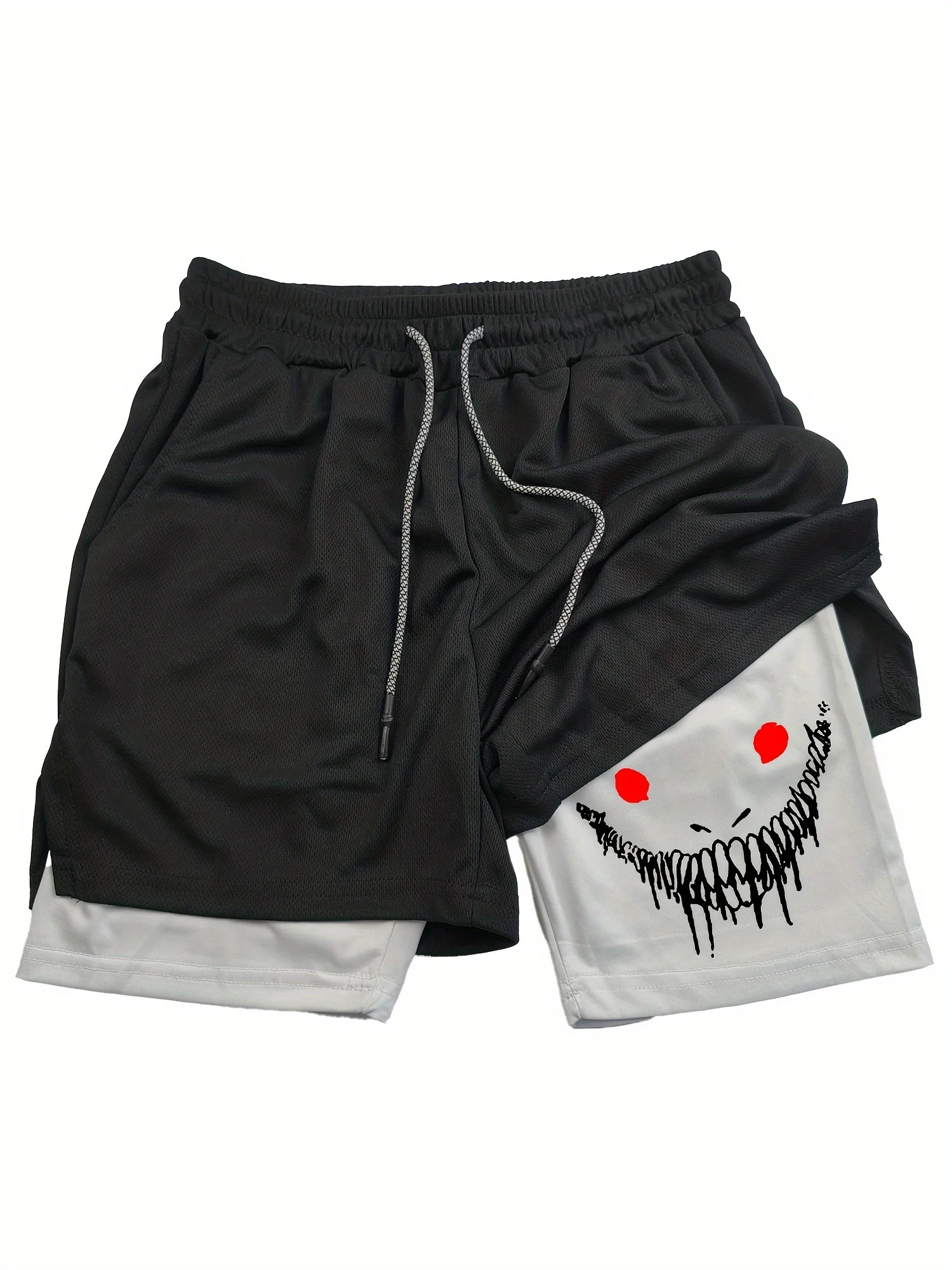 

Breathable Moisture-Wicking Polyester Men's Quick-Dry Athletic Shorts with Pockets - Elastic Waistband,Machine Washable