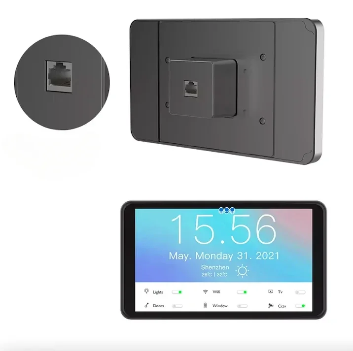 Wall Mounted 5.5 Inch  Android Tablet 1920 1080 Resolution