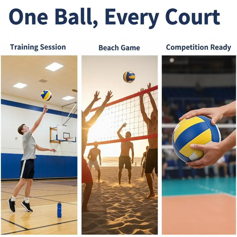 @*Size 5 Waterproof Training Volleyball Soft PU Leather for Youth Indoor Outdoor Beach Sports