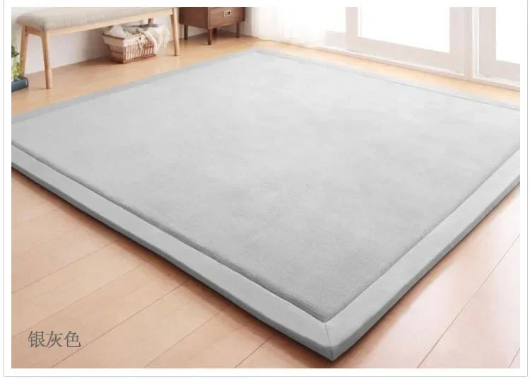 Large Alfombra Tatami Area Rug Kids Rugs Play Mat Sitting Room Baby Crawling Mat Memory Foam Rug Center Carpet for Living Room