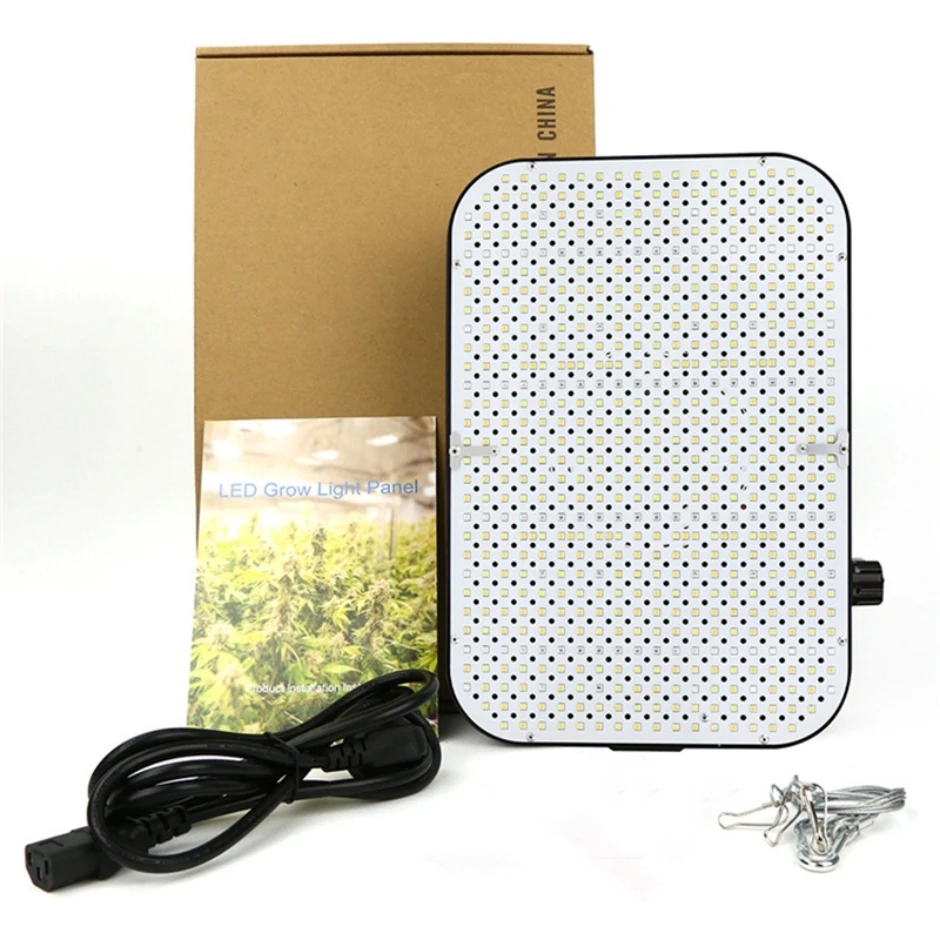 QKWIN-Cr Led Grow Light Board, Espectro completo, LEDs 281b, QBS 588Pcs, construído com ventiladores 26DB, 200W