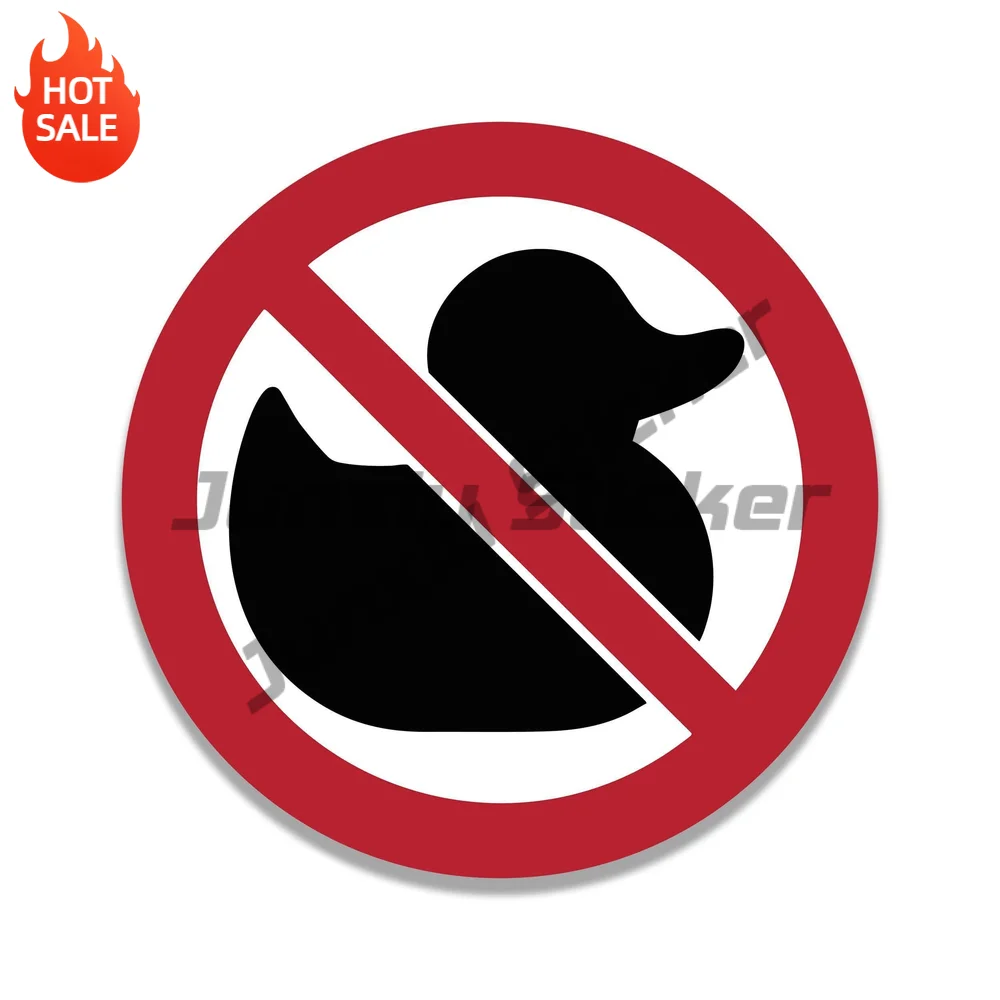 No Ducks Funny Offroad Vinyl Car Sticker Waterproof Decal for Car Window and Water Bottle Decorative Graphic