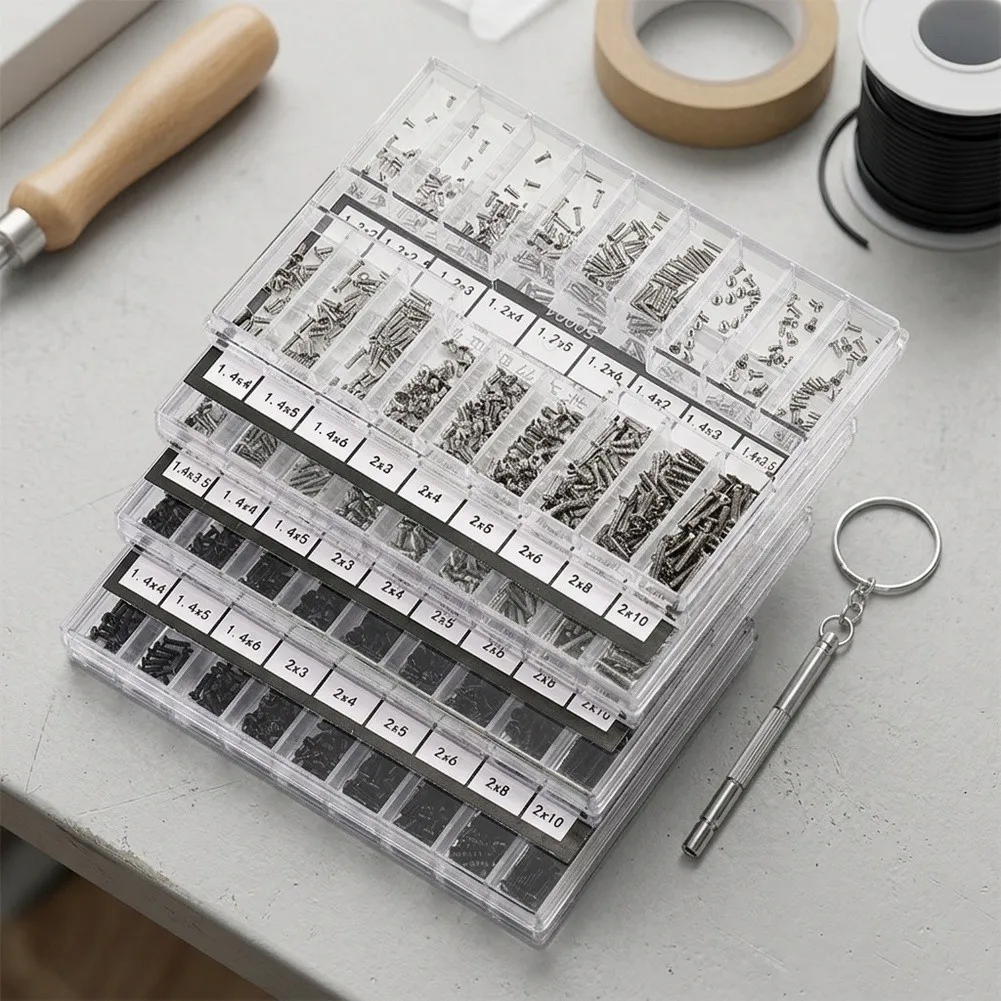 For Professional Repair Shops Miniature Screw Set for laptop Screw Assortment Anti-slip Handling Secure Grip Technology