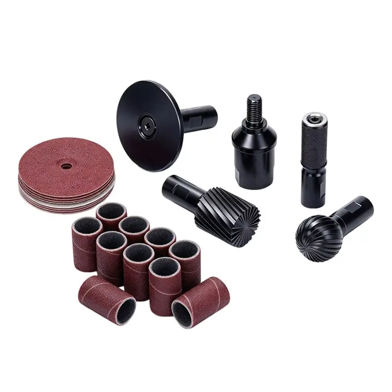 A03F-Woodworking Shaping Polishing Carving Set, 5Pcs For Angle Grinder Wood Carving Sanding Kit, DIY Tool Kit
