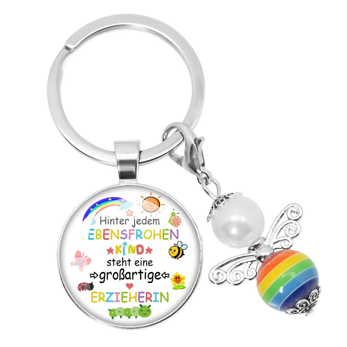 PESO PEQUEÑO Necesita Such Big Hearts As Your Farewell Educator Gift Childminder Kindergarten Kita Heart Saying Llavero Joyería
