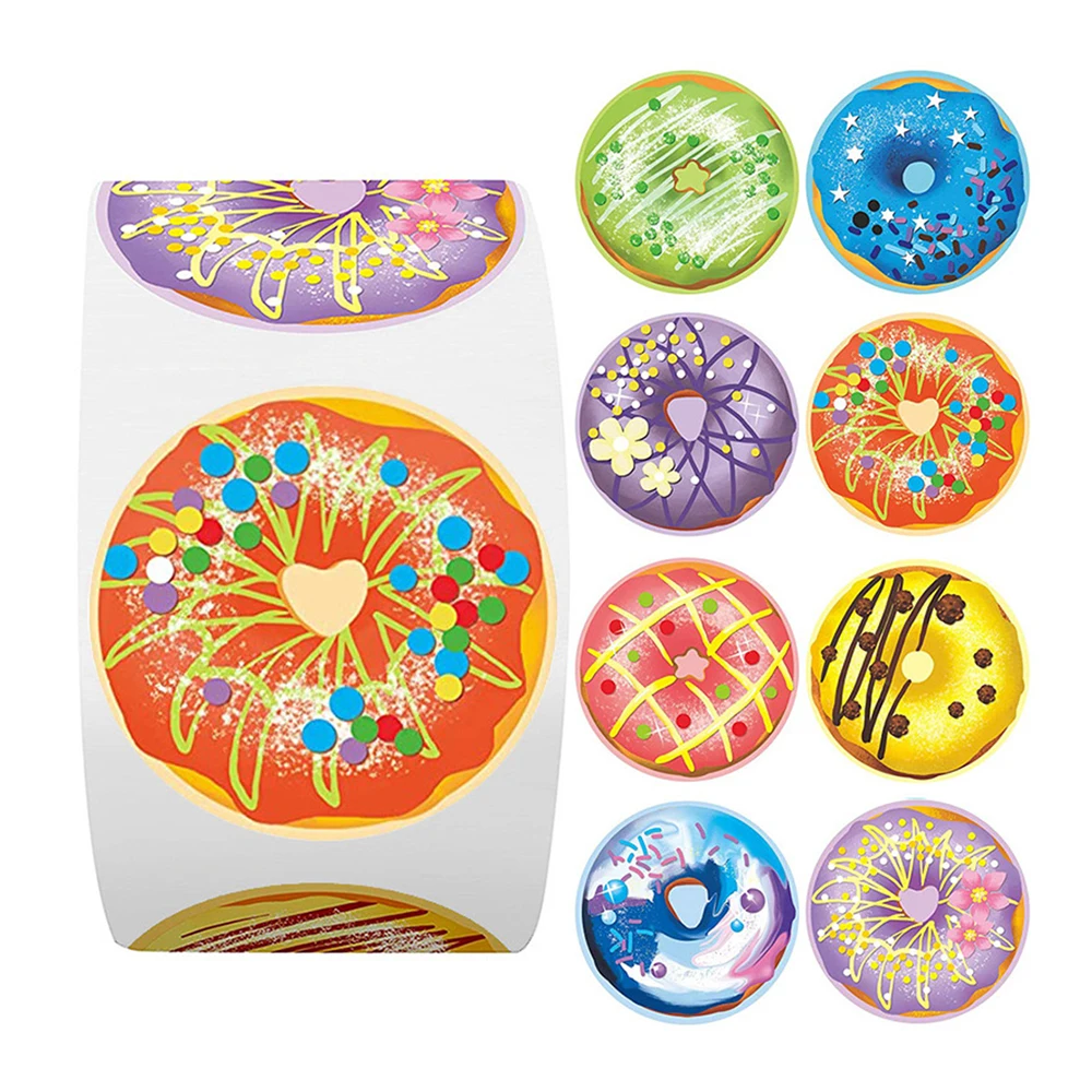 

100-500 шт. 1 дюйм, запеченные с любовью, круглые наклейки, этикетки на милые наклейки для печати этикеток, наклейки для скрапбукинга, школьные канцелярские принадлежности