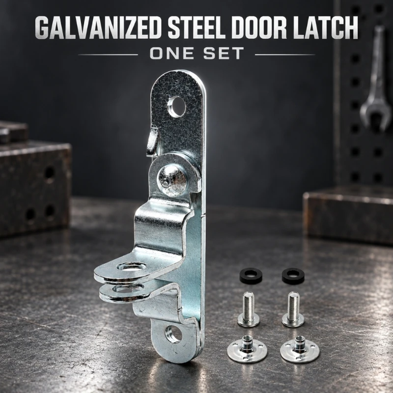 Trailer Door Fastener Hardware with Carbon Steel Body and Bolt-On Mounting for Securing Trailer Door Rods During Cargo