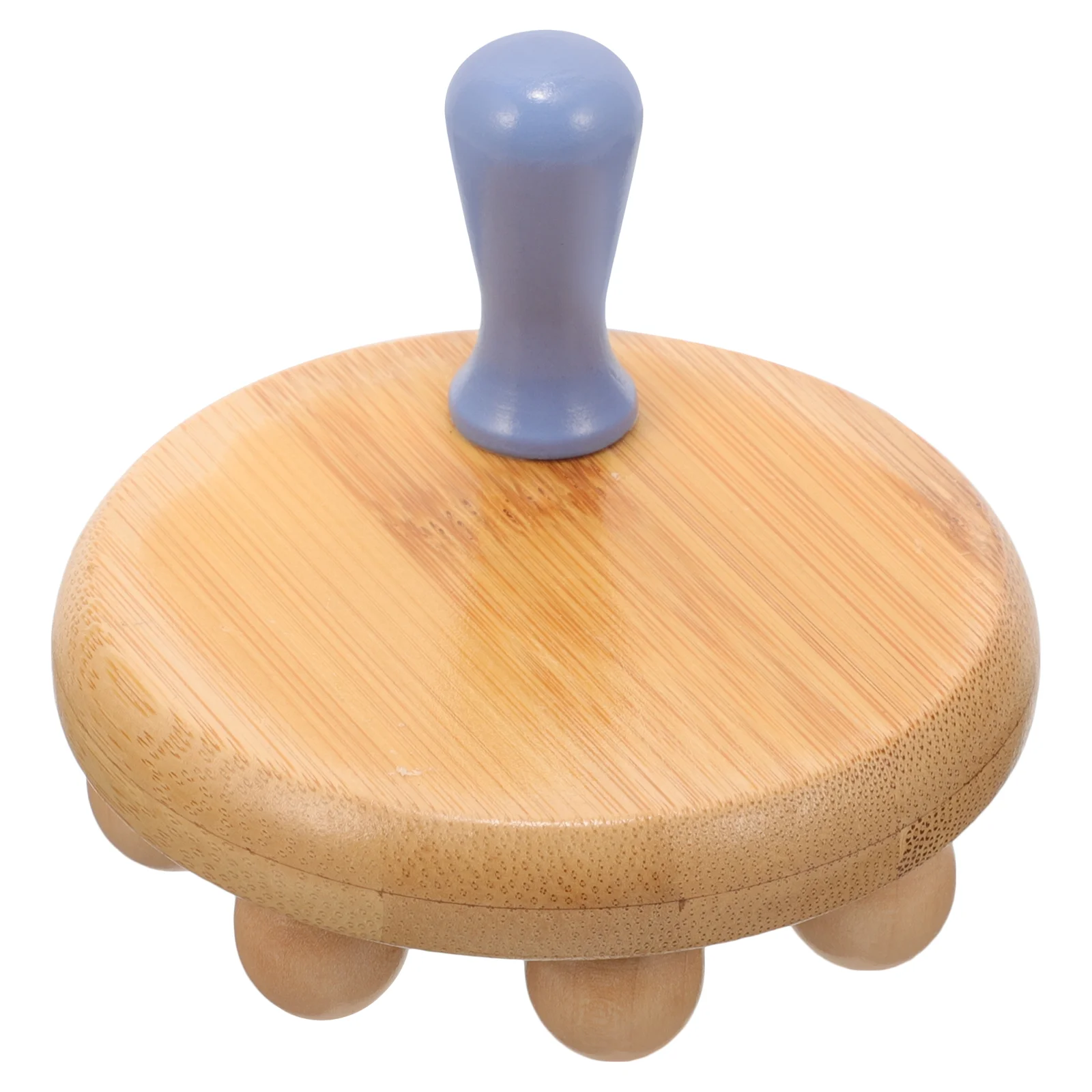 Sandalwood 12-bead Beauty Brush Head Handheld Body Massage Tool Household Waist Massager Ball Roller