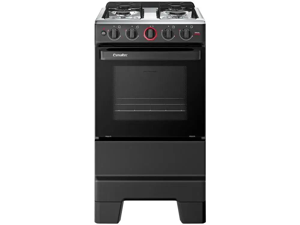 4 Stove Esmaltec Black Lit-Bivolt