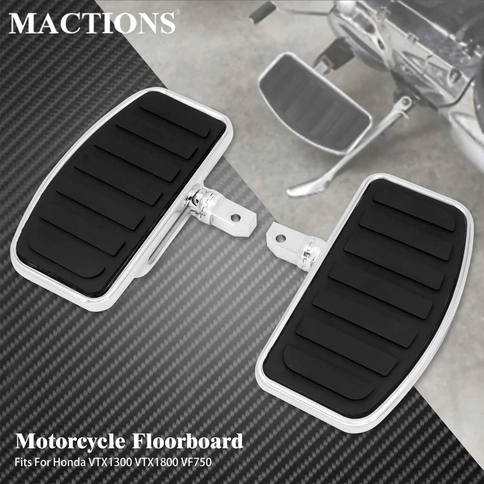 

Motorcycle Rider Passenger Floorboard Footboard Pedal Footpegs For Honda VTX 1300 1800 For Suzuki Boulevard C50 Intruder Volusia