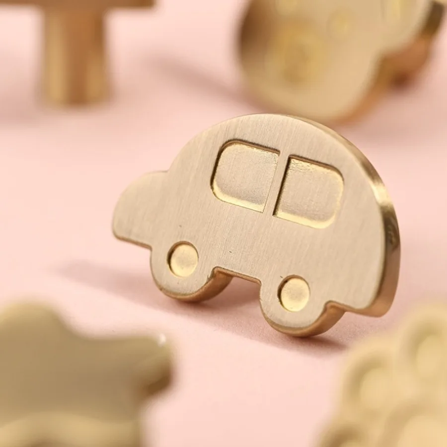 

Modern Solid Brass Knobs and Handles for Drawers Children's Room Decoration Wardrobes Dresser Cabinet Knob Gold Home Accessories