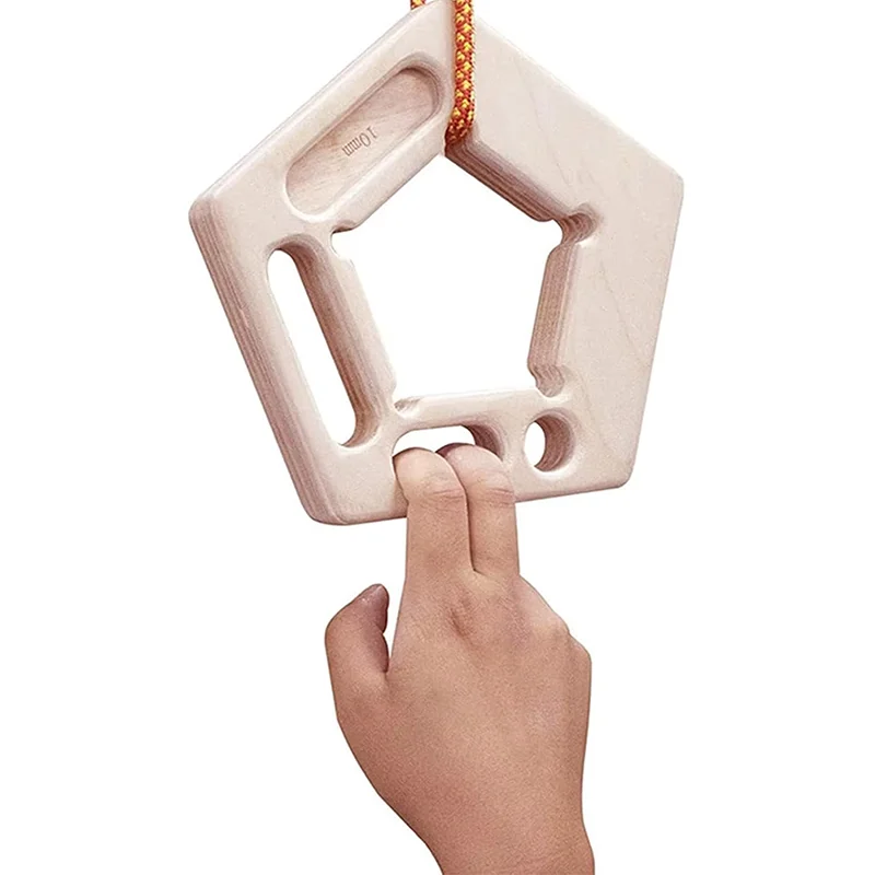 Diapasón de madera para entrenamiento de escalada, tabla de entrenamiento de doble cara, fortalecedor de agarre, tabla colgante, escalada en roca, gimnasio, Fitness, 2 uds.