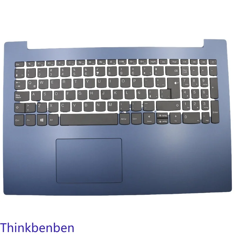 LAS Latin Spanish Keyboard Blue Upper Case Palmrest Shell Cover For Lenovo ideapad 330 15 IGM AST IKB 5CB0R16597